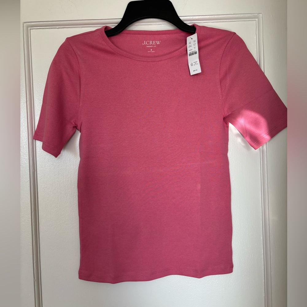 J. Crew Vibrant Pink Short Sleeve Tee